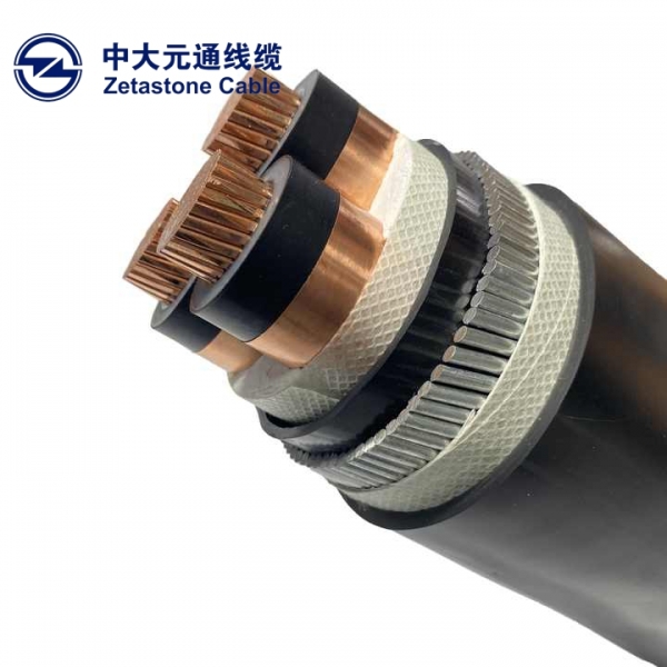 阻燃耐火yjv22钢带铠装电缆ZBN-YJV22-2X240平方