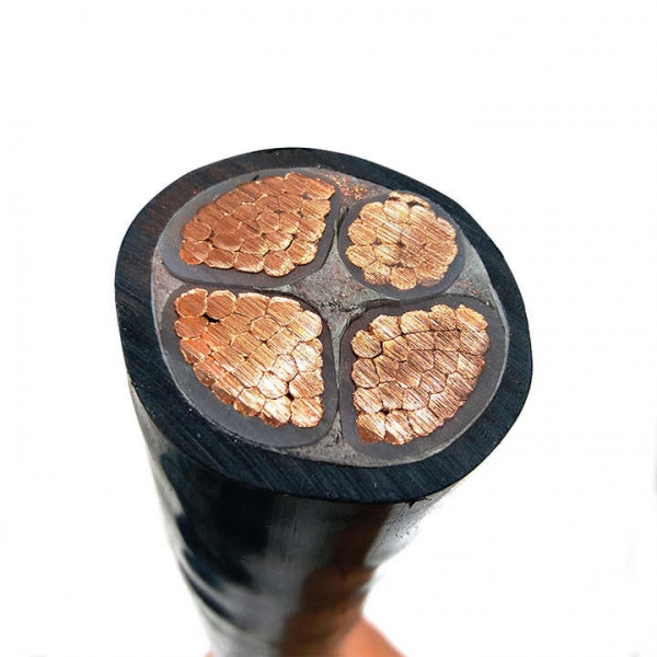 交联铠装电缆 ZA-YJV22-4x300平方 阻燃铠装电力电缆
